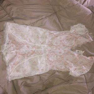 White Lace Romper